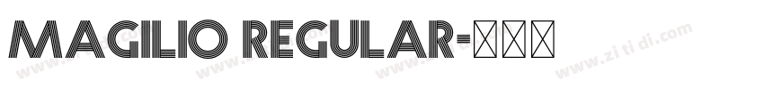 Magilio Regular字体转换